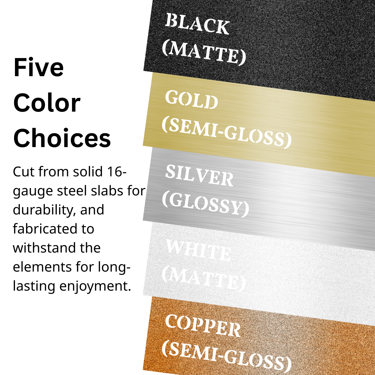 Metal Color Swatches